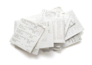 credit card receipts